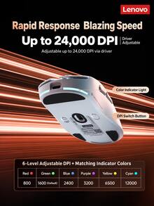 Lenovo GM11 Wired Mouse Gaming RGB Lighting Portable Laptop Office ...