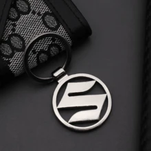 3D Metal Car Logo Keychain Badge Emblem Key Chain Rings For Suzuki Swift Vitara Jimny Samurai Access Bandit Hayabusa Accessories - A - View 1