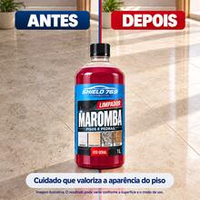 Limpa Piso Ceramica - Pedras- Limpeza Pesada Produto Concentrado Marromba 1Litro - A - Visão 5
