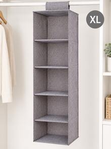 Multi-Layer Non-Woven Hanging Storage Bag, Closet Hanging Storage Bag, Multi-Function Storage Bag - Grey - View 8