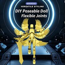 1pc Lucky 13 Multi-Joint Movable Figure Assembly 6th Generation Dummy Action Figure DIY Puzzle Toy - Boys Toy - Halloween - Birthday Gift - Gift - Multicolor - View 5