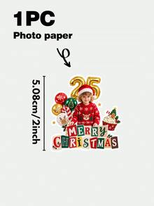 個性化聖誕照片蛋糕裝飾插牌，客製化臉部與年齡數字聖誕快樂杯子蛋糕插牌，金色數字聖誕蛋糕裝飾，客製化照片杯子蛋糕插牌，聖誕派對用品，甜點桌裝飾 - 聖誕節款 - 查看 20