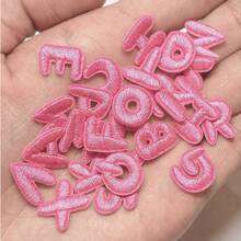 1 Set Embroidered Iron-On Mini Letter Applique Patches, Suitable For Embroidering Names, Backpacks, Clothing, Decorative Accessories, Gifts - Multicolor - View 4
