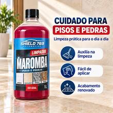 Limpa Piso Ceramica - Pedras- Limpeza Pesada Produto Concentrado Marromba 1Litro - A - Visão 3