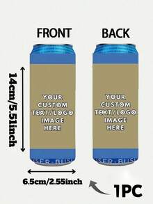 Custom Can Cooler, Personalized Photo Cup Sleeve, Double-Sided Custom Drink Holder, Custom Picture & Text Koozie, Personalized Beverage Holder, Reusable Can Insulator, Party Favor, Birthday Gift - Multicolor 2 - View 15