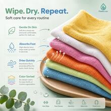Face Towels 6/18/36pcs, Super Soft Skin-Friendly Face Cloths, Suitable For Sensitive Skin, 10x10 Inch Large/Small Facial Cleansing Towels, Reusable Washable Makeup Remover Cloths, Easy To Rinse Multi-Color Face Cleansing Cloths - Multicolor - View 4