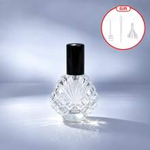 1 Set 15ML Glass Perfume Spray Bottle With 3 Refill Tools, Mini Shell-Shaped Portable Refillable Fine Mist Atomizer For Travel, Women And Men - Multicolor - View 6