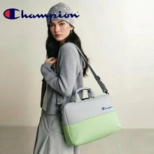 Túi đựng laptop Champion phối màu patchwork, chống sốc, dung tích lớn, túi bảo vệ laptop, túi đi làm cho nhân viên văn phòng và học sinh sinh viên - màu xanh lá - Xem 1