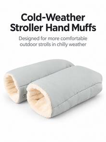 Korean Style Cartoon Multi-Functional Autumn/Winter Baby Stroller Handle Cover, Mommy Hand Protection Stroller Grip Sleeve, Universal Baby Stroller Accessory - Multicolor - View 3