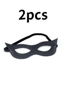 1pc Women's Leather Mask, Masquerade Eye Mask, Party Performance Cosplay Mask, Holiday Party Headwear Accessory, Christmas Halloween - Multicolor - View 8