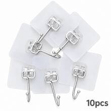 1-30 Heavy Duty Self-Adhesive Hooks, Suitable For Keys, Bathroom, Shower, Outdoor, Kitchen, Door, Home Decor, Utility Room - Multicolor - View 16