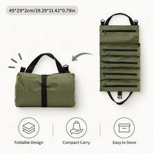 Heavy-Duty Canvas Tool Bag – Multi-Function Portable Roll-Up Organizer For Woodworking, Electricians & Repair – Durable Storage Pouch For Car & Workshop – Compact Spacious Design With Reinforced Stitching & Comfortable Handle - A - View 7