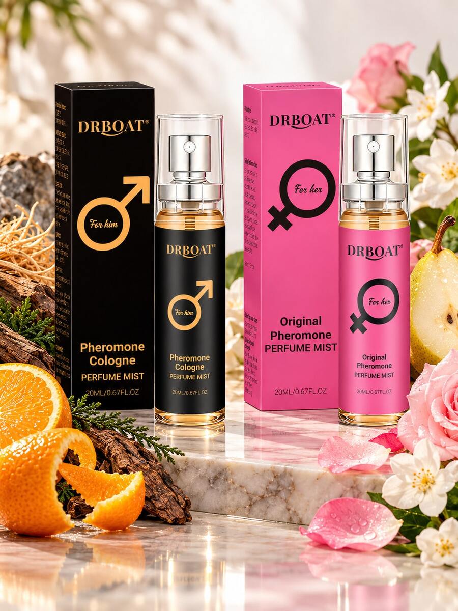 Pheromone Cologne Perfume Mist Bundle – Perfume Mist Duo With Original And Grapefruit & Pepper & Vetiver, Long-Lasting For Gathering & Dinner, Business Meeting & Client Visit. - Multi Scents - View 1