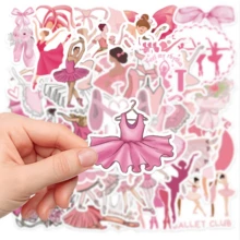 50pcs Ballet Dance Stickers For Luggage, Notebook, Planner, Phone Case, Graffiti Decoration - 50 Ballet Stickers TT242 - View 3