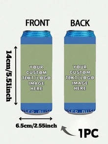 Custom Can Cooler, Personalized Photo Cup Sleeve, Double-Sided Custom Drink Holder, Custom Picture & Text Koozie, Personalized Beverage Holder, Reusable Can Insulator, Party Favor, Birthday Gift - Multicolor 2 - View 39