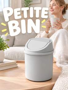 Mini Trash Can With Twist Lid Design To Prevent Odor Leakage Small Desktop Garbage Can For Women And Men Minimalist Style Dressing Table Trash Can Storing Fruit Peels And Paper Scraps Keep Desk Tidy Coffee Office Bathroom Home Decor Travel Essentials - A - View 12