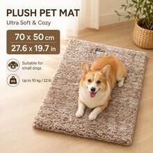 Washable Pet Mat, Dog Bed, Dog Pad, Cat Bed, Cat Nest, Cat Mat, Non-Slip Temperature-Locking Warm Pad, Soft And Comfortable, Suitable For Cats And Dogs, Applicable For Indoor Dog Cages, Sofas, Cars, Floors, All Seasons - Light Grey - View 3