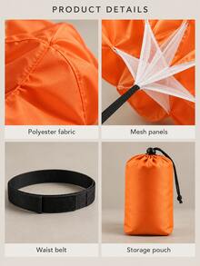 Running Speed Training Parachute Resistance Sprint Chute For Soccer Basketball Track Field Explosive Power Stamina Builder Portable Outdoor Workout Gear With Adjustable Strap For Adult Athletes - Multicolor - View 2