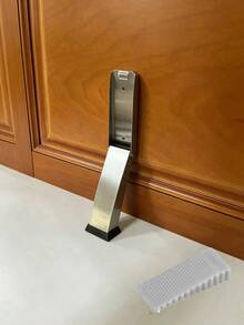 Drill-Free, Adhesive, Foldable, Wind-Resistant Stainless Steel Door Stopper And Non-Slip Door Holder For Home Entrance And Security Doors. - Multi-color - View 8