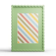 1pc Wavy Multicolor Photo Frame (Red, Yellow, Blue, Green, White, Black, Pink, Purple, Grass Green), Fashionable And Versatile Home And Office Decor - Suitable For Desktop And Wall Display, Perfect Housewarming Gift (Photo Not Included) - Multicolor - View 71