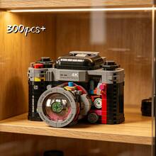 Flower Camera Shaped Building Block Toy Set, Creative Camera Paired With Colorful Flower Combination, Develops Children's Hands-On Ability And Aesthetic Sense. Exquisite And Cute Design, Can Be Used As Desktop Art Decor After Assembly, Comes With Gift Box Packaging, Suitable As Birthday And Holiday Gift - Multicolor - View 5