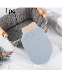 1pc Exfoliating Body Scrub Gloves, Double-Sided Body Cleaning Towel For Spa, Massage And Body Scrubbing, Suitable For Dead Skin Removal, Includes Multi-Color Deep Cleansing Bath Towel(1/2/4pcs) - Multicolor - View 7