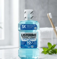Listerine Advanced Stay White Tartar Control Mouthwash 500 Ml - Mint - View 3