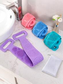 African Mesh Exfoliating Back Long Net Bath Scrub Towel Set With Pull Strap Nylon Back Exfoliator Back Scrubber For Shower UseEffective Body ScrubFor Smooth Skin Bathroom Decor Room Decor Back To School Dorm Room Stuff - One Size - View 6
