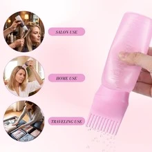 1/2pcs Refillable Hair Oil Bottles With Precision Applicator, Suitable For Hair Oil, Serum, Professional Salon Use, Refillable Styling Product Bottles - Standard Model - View 4