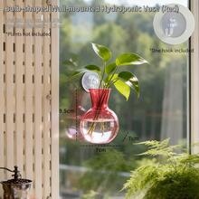 Window-Mounted Hydroponic Plant Station, Purple PVC Spherical Vase With Suction Cups, No-Drill Hanging Plastic Plant Container For Office And Home Decor - A - View 13