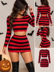 Cosplay Clothing - Red and Black - View 4