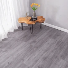 Grey Wood Look Peel And Stick Vinyl Flooring Planks, Self-Adhesive Waterproof Floor Tiles, Easy Install Removable PVC Flooring, Wear-Resistant DIY Floor Covering For Bedroom, Kitchen, Rental Home - Square Floor Tiles - View 6