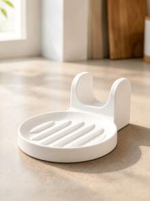 Round Drip Tray With Dual Curved Holders, Can Hold Spatula And Ladle, Water Collection Tray For Collecting Soup And Sauce, Suitable For Kitchen Stove And Countertop, Minimalist Kitchen Storage Decor - Multicolor - View 10