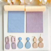 Autumn/Winter Asymmetrical Geometric Shape Polymer Clay Cutters, Suitable For Earring Making, Fan-Shaped Earring Clay Cutter, Flower-Shaped Clay Cutter, Polymer Clay Jewelry Pattern Making Set, Suitable For Beginners, DIY Earring, Necklace, Pendant, Brooch Cutting Tools - Multicolor - View 4