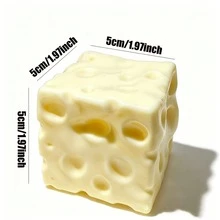 1 buah Mainan Squishy Keju Baru, Bola Keju Persegi Squishy, Bahan Realistis Tidak Memantul, Bola Keju yang Dapat Diremas, Hadiah Sempurna untuk Semua Festival: Ulang Tahun, Natal, Halloween, Paskah - MultiWarna - View 5