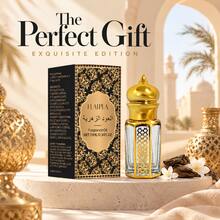 FLATPEA Arabic Dubai Style Alcohol-Free Perfume Oil , Rich Warm Woody Amber Base Scent Middle Eastern Fragrance, Portable Dropper Design, Gentle And Long-Lasting Concentrated Perfume, Elegant For Daily And Romantic Dates,Gift For Men And Women - OUD & FLOWERS - View 2