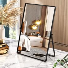 1pc High Definition Desktop Makeup Mirror, Distortion-Free Vanity Mirror With Adjustable Metal Stand, Large Size Desktop Makeup Mirror Suitable For Makeup, Skincare And Hairstyle Design, Bedroom, Bathroom, Dormitory And Office Vanity Mirror - Multicolor - View 17