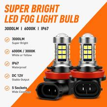 Heyword Car LED Fog Lights H11 9005 9006 H10 P13W H16 H7 3030 27SMD Front Headlights - 2pcs - View 1