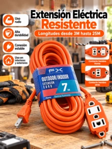 Household Extension Cord, 3M/5M/7M/15M/20M/25M, Multi-Outlet - US A Type Plug(110-127V) - View 3