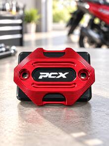 CNC Aluminum Alloy Brake Fluid Reservoir Cap For PCX125 PCX160, Motorcycle Front Brake Master Cylinder Cover, Anodized Alloy Handlebar Decorative Protective Cover, Scooter Racing Style Modification Accessory, Motorcycle Upgrade Part, High-End Styling Cover Kit - A - View 18
