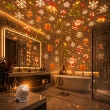 LED Dynamic Rotating Christmas Projector, Christmas Night Light Projector - Santa Claus, Reindeer, Bell, Christmas Tree, USB Powered Projector Cabinet Light, Holiday Decoration, Suitable For Bedroom, Living Room, Yard, Garden Christmas Lighting Decoration - Christmas Projector Light - View 2