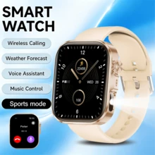 2.01-Inch HD Smartwatch (Call/Answer) Unisex, Wireless Calling And Multiple Sports Modes, Weather Forecast, AI Voice Control, Music Playback Control, Camera Control, Compatible With IOS And Android Phones. - View 7