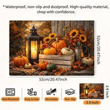1pc Pumpkin Diatomaceous Earth Absorbent Welcome Doormat, Christmas Halloween Decorative Rug, Multi-Purpose Mat For Stove, Coffee Station, Water Dispenser Counter, Indoor/Outdoor Front Door, Kitchen Home Decor Area Floor Mat - Multicolor - View 12
