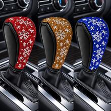Shiny Rhinestone Car Gear Shift Knob Cover, Crystal Rhinestone Car Gear Shift Knob Decoration, Upgraded New Color, Leopard Print Rhinestone Gear Shift Knob - A - View 5