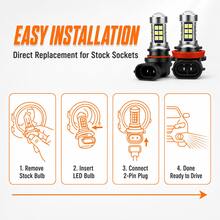 Heyword Car LED Fog Lights H11 9005 9006 H10 P13W H16 H7 3030 27SMD Front Headlights - 2pcs - View 7