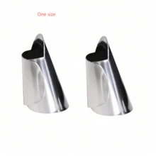 4/1pc Metal Finger Protector, Adjustable Vegetable Peeler, Suitable For Peeling Garlic, Ginger, Chestnut, Walnut, Corn And Other Fruits & Vegetables, Multi-Functional Finger Guard For Harvesting, Nut & Seed Shelling, Anti-Cut Hand Protection - Multicolor - View 12