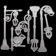 1 Set Cetakan Pemotong Logam Lampu Jalan Vintage, Cetakan Pemotong Tiang Lampu dan Lentera Dekoratif untuk Pembuatan Kartu DIY, Scrapbooking, Jurnal, Kerajinan Kertas, dan Dekorasi Buatan Tangan - dipotong dengan mesin - View 8