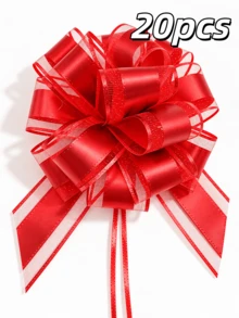 20/6/1pc 6 Inch Pull Bows For Xmas Gift Wrapping,Gold Christmas Gift Wrap Bows, Multicolor Wrap Accessory, For Gift Baskets, Present, Holiday, Valentine, Wedding Party Decor - Multicolor - View 13