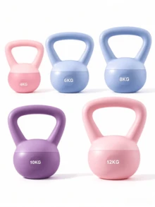1pc Soft Kettlebell, PVC Soft Weight Kettlebell, Anti-Collision Design, Multiple Weight Options, Comfortable Grip, Durable, Home Gym Fitness Equipment, Suitable For Strength Training, Body Shaping And Butt Lifting, Christmas Gift And Holiday Gift. - Random Color - View 8