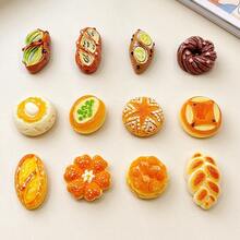 10/30/50pcs Mixed Bread & Hot Dog Resin Charms Set - DIY Craft Accessories, Suitable For Phone Cases, Hair Clips, Photo Frames, Etc. - Creative Food Theme Decoration - Multicolor - View 11